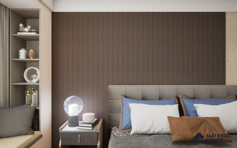 Wenge Wooden Louver SA 1021 8 ft x 4.9 inch Charcoal Panel -  mm | Suitable for Feature Wall, TV Unit & Living Room | Width is Subjected to 5% Variation