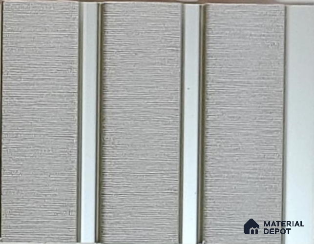 Grey Metallic Louver PN 02170 8 ft x 4.9 inch Charcoal Panel - 12 mm | Suitable for Feature Wall, TV Unit & Living Room | Width is Subjected to 5% Variation