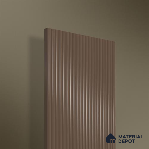 A close-up of a Brown 1D 05418 with a High Gloss finish Acrylic Laminate available at Material Depot in Bangalore