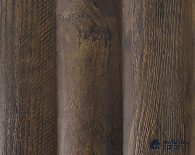 Brown Wooden Louver PN 05372 8 ft x 4.9 inch Charcoal Panel - 12 mm | Suitable for Feature Wall, TV Unit & Living Room | Width is Subjected to 5% Variation