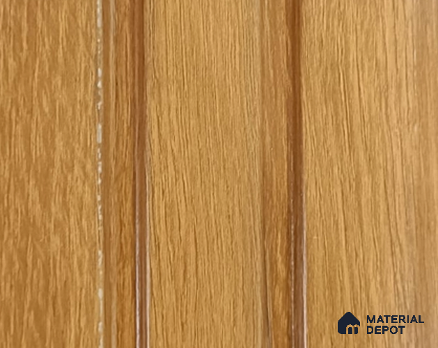 Brown Wooden Louver PN 05381 8 ft x 4.9 inch Charcoal Panel - 12 mm | Suitable for Feature Wall, TV Unit & Living Room | Width is Subjected to 5% Variation