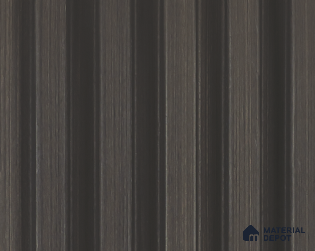Brown Wooden Louver PN 05397 8 ft x 4.9 inch Charcoal Panel - 12 mm | Suitable for Feature Wall, TV Unit & Living Room | Width is Subjected to 5% Variation