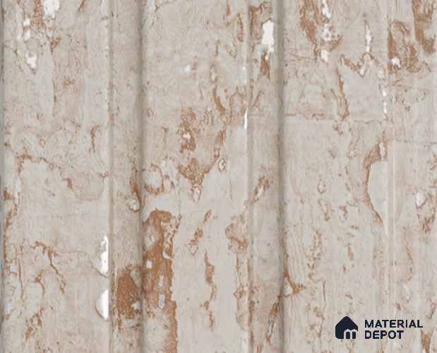 Beige Rustic Louver PN 05403 8 ft x 4.9 inch Charcoal Panel - 12 mm | Suitable for Feature Wall, TV Unit & Living Room | Width is Subjected to 5% Variation