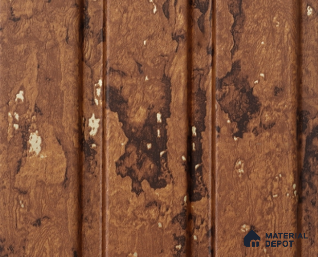 Brown Rustic Louver PN 05404 8 ft x 4.9 inch Charcoal Panel - 12 mm | Suitable for Feature Wall, TV Unit & Living Room | Width is Subjected to 5% Variation