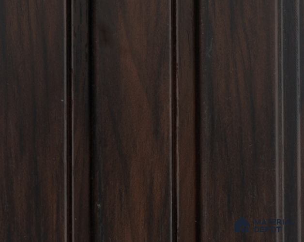 Brown Wooden Louver PN 05408 8 ft x 4.9 inch Charcoal Panel - 12 mm | Suitable for Feature Wall, TV Unit & Living Room | Width is Subjected to 5% Variation