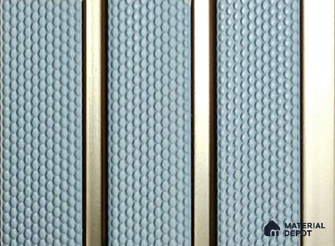 Grey Patterned Louver PN 05351 8 ft x 4.9 inch Charcoal Panel - 12 mm | Suitable for Feature Wall, TV Unit & Living Room | Width is Subjected to 5% Variation
