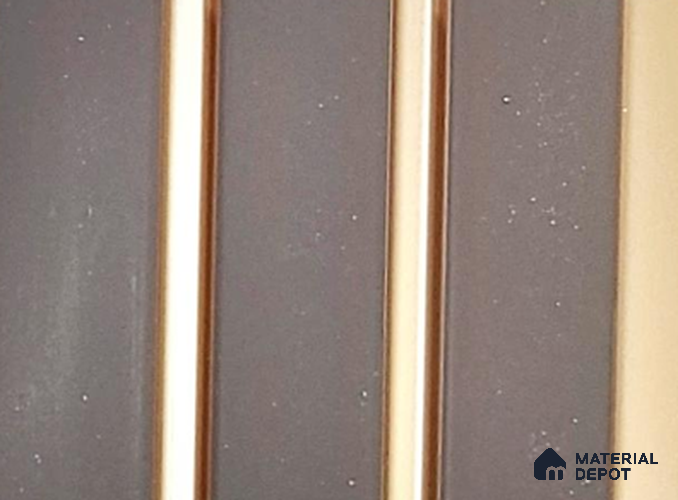 Brown Plain Colour Louver PN 05359 8 ft x 4.9 inch Charcoal Panel - 12 mm | Suitable for Feature Wall, TV Unit & Living Room | Width is Subjected to 5% Variation
