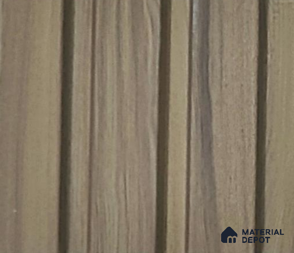 Brown Wooden Louver PN 06339 8 ft x 4 inch Charcoal Panel - 10 mm | Suitable for Feature Wall, TV Unit & Living Room | Width is Subjected to 5% Variation