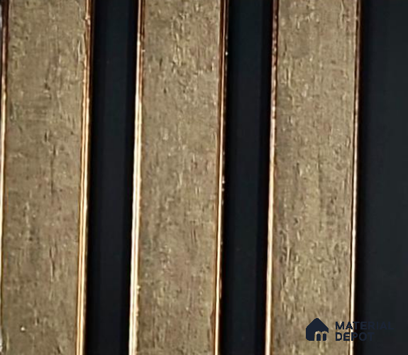 Brown Rustic Louver PN 06341 8 ft x 4 inch Charcoal Panel - 10 mm | Suitable for Feature Wall, TV Unit & Living Room | Width is Subjected to 5% Variation