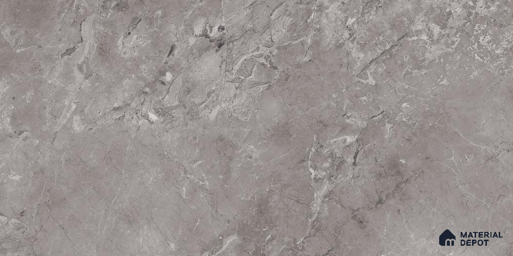 Grey Marble Wall & Floor Tile TL 07056 4 ft x 2 ft Vitrified Glossy Finish - 9 mm | 5 Random Design | Suitable for Living Room, Bedroom, Bathroom