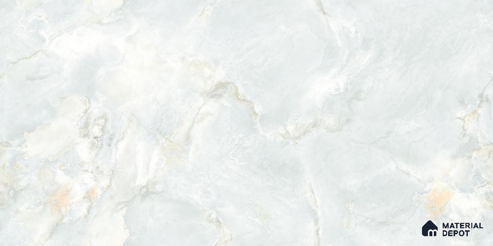 Marble Floor & Wall Tile TL 12226 Radiance Mint 4 ft x 2 ft Endless Policer Flow Finish Vitrified Tile - 9 mm | 4 Random Designs
