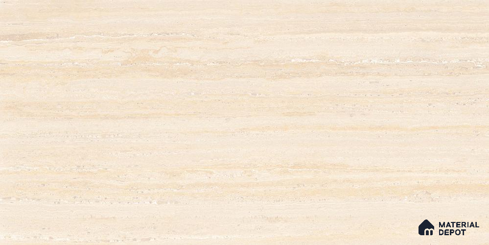 Travertine Wall Tile TL 12245 Aristo Travertine Crema 4 ft x 2 ft Double Digital Finish Vitrified Tile - 9 mm | 4 Random Designs