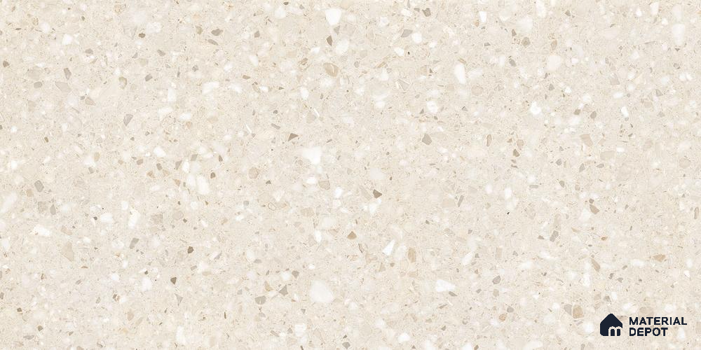 Terrazzo Floor Tile TL 12251 B Arizon Crema 4 ft x 2 ft Matte Finish Vitrified Tile - 9 mm | 5 Random Designs