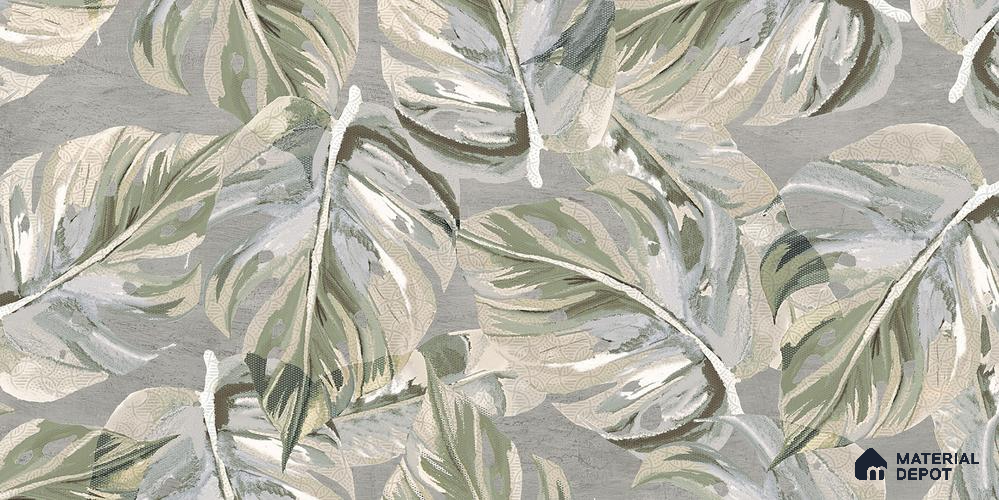 Tropical Wall Tile TL 12235 Cementine Decore Forest 4 ft x 2 ft Shapecer Mist Finish Vitrified Tile - 9 mm