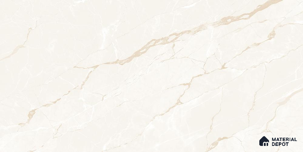 Marble Floor & Wall Tile TL 12281 Fractllia Beige 4 ft x 2 ft Sugar Carving Finish Vitrified Tile - 9 mm | 4 Random Designs