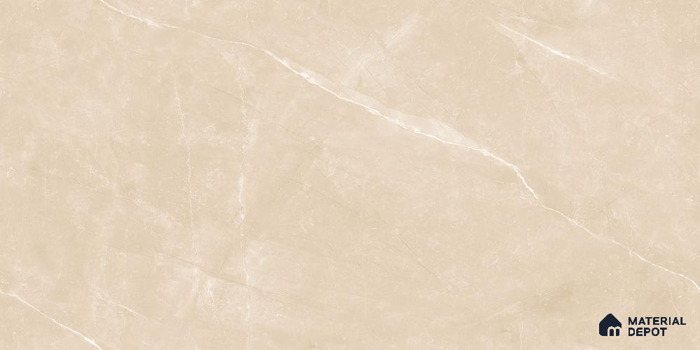 Marble Floor & Wall Tile TL 12219 Eos Armani Crema 4 ft x 2 ft Endless Policer Flow Finish Vitrified Tile - 9 mm | 4 Random Designs