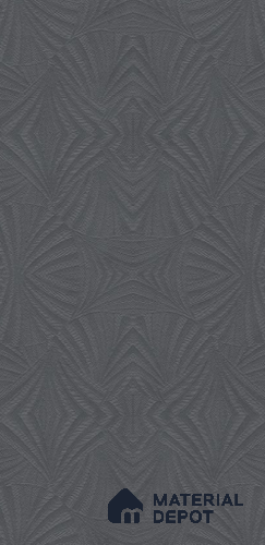 Patterned Wall Tile TL 12248 Fallon Palm Nero 4 ft x 2 ft Double Digital Finish Vitrified Tile - 9 mm | 4 Random Designs