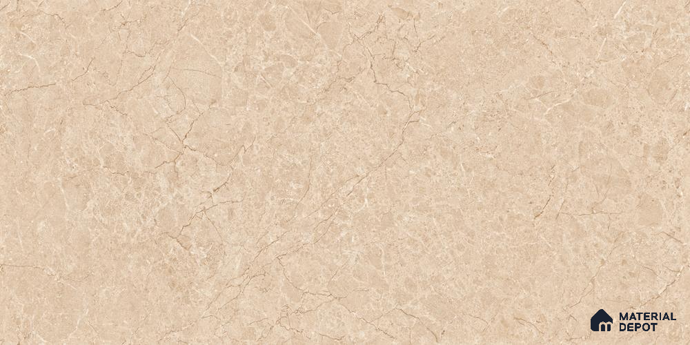 Marble Floor & Wall Tile TL 12229 Husk Brown 4 ft x 2 ft Endless Policer Flow Finish Vitrified Tile - 9 mm | 4 Random Designs
