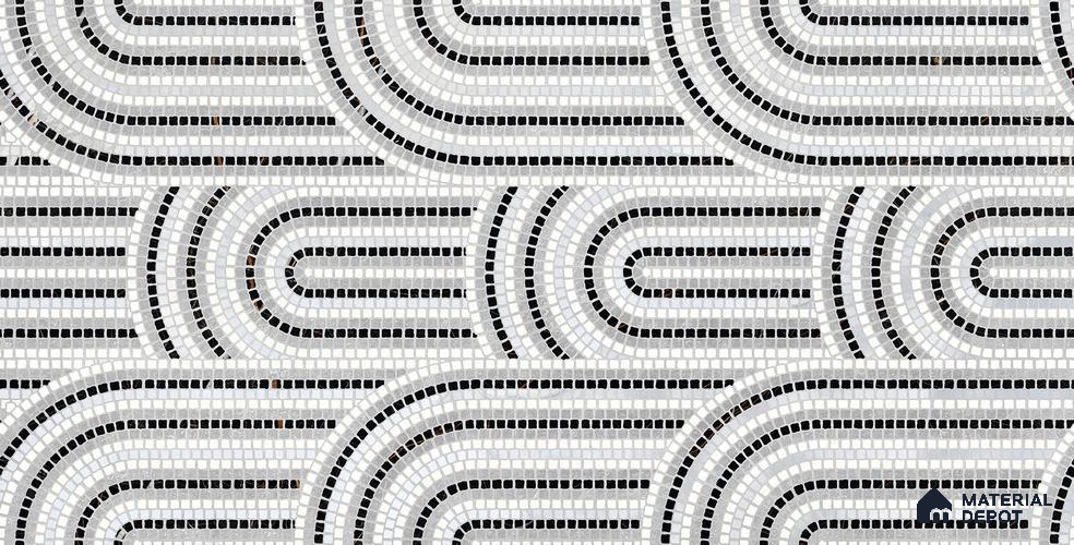 Patterned Wall Tile TL 12243 Tilled Grey 4 ft x 2 ft Shapecer Mist Finish Vitrified Tile - 9 mm
