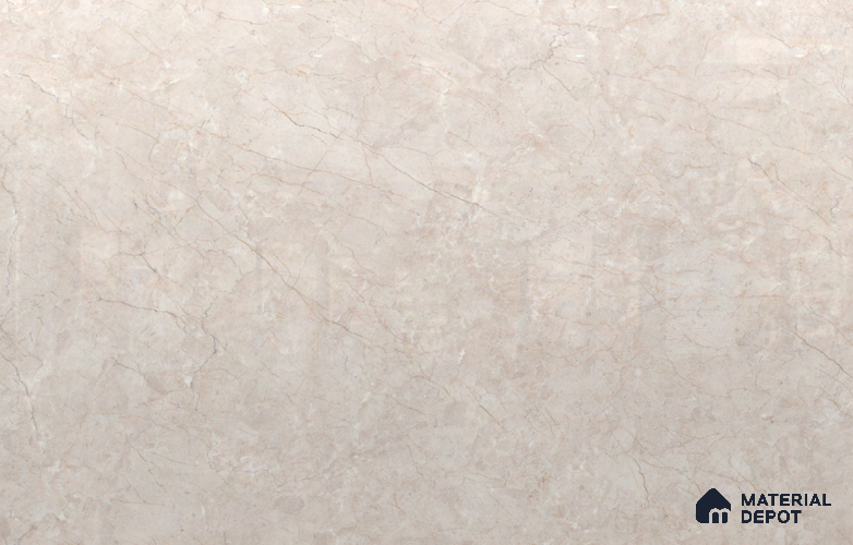 Large Formate Marble Floor & Wall Tile TL 11504 Whisper Crema 6 ft x 4 ft Vitrified Glossy Finish - 9 mm | 4 Random Design | Suitable for Living Room, Bedroom, Dining & Office