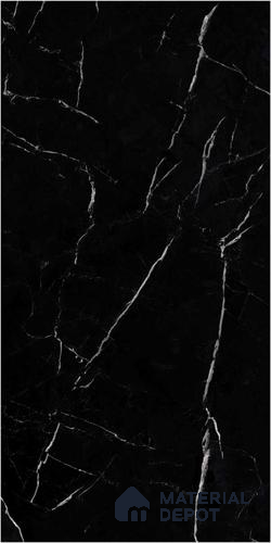 Marble Wall & Floor Tile TL 06774 Gravier Obsidian Vein 4 ft x 2 ft Vitrified High Gloss Finish - 9 mm | | Suitable for Living Room, Bedroom, Bathroom