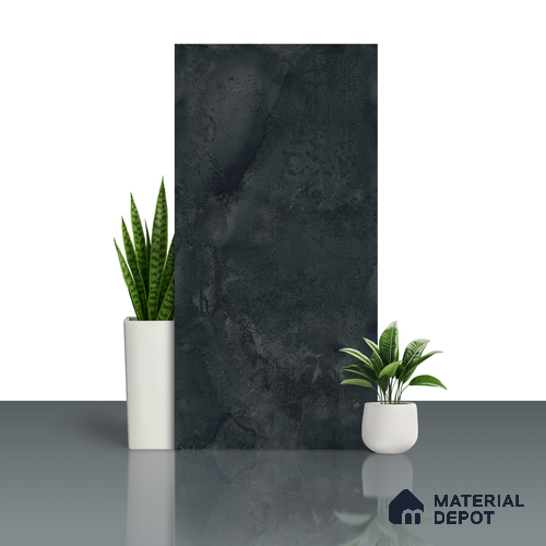 Marble Wall Tile TL 05461 B Soul Green 2 ft x 4 ft Vitrified High Gloss Finish - 9 mm | 6 Random Design | Suitable for Living Room, Bedroom, Bathroom, Kitchen