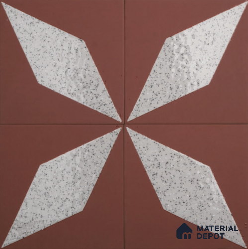 Subway Floor & Wall Tile TL 11524 Sedona 8 inc x 8 inc Anti Skid Vitrified Whitebody Digimatt Finish - 8.5 mm | Suitable for Kitchen & Bathroom | Minimum 3 mm Spacer is Mandatory