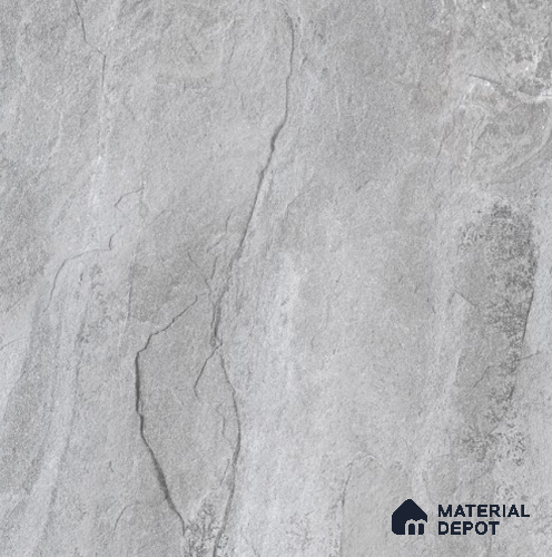 Silver Stone  Tile TL 09077 C  Quartzite Silver 16 inch x 16 inch Vitrified Carving Matte Finish - 12 mm |  | Suitable for Parking, Terrace | Pattern Alignment May Vary | 2-3 mm Spacer is Mandatory
