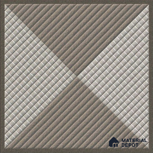 Multi Colour Stone Tile TL 09060  9138 16 inch x 16 inch Vitrified Carving Matte Finish - 12 mm |  | Suitable for Parking, Terrace | Pattern Alignment May Vary | 2-3 mm Spacer is Mandatory