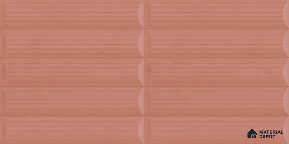 Pink Faux Subway Wall Tile TL 09095  Roof Grape 1 ft x 1 ft Ceramic Glossy Finish - 9 mm | Suitable for Highlighter Wall, Bathroom, Kitchen Wall & Backsplash | Please Expect a Slight Variation of Pattern