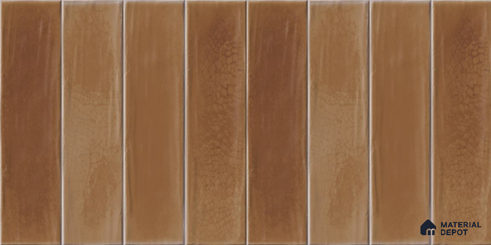 Orange Faux Subway Wall Tile TL 09094 I Lucido Orange 1 ft x 1 ft Ceramic Glossy Finish - 9 mm | Suitable for Highlighter Wall, Bathroom, Kitchen Wall & Backsplash | Please Expect a Slight Variation of Pattern