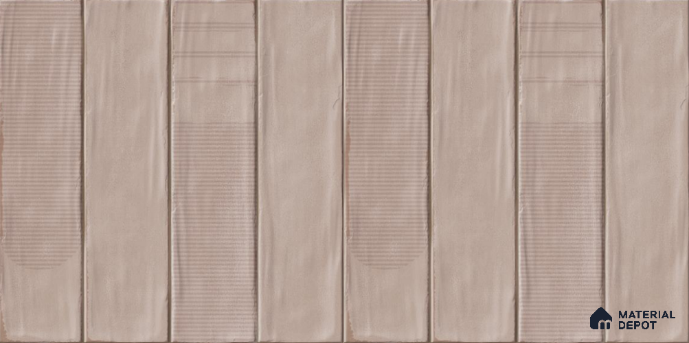 Brown Faux Subway Wall Tile TL 09094 J Lucido Roce 1 ft x 1 ft Ceramic Glossy Finish - 9 mm | Suitable for Highlighter Wall, Bathroom, Kitchen Wall & Backsplash | Please Expect a Slight Variation of Pattern