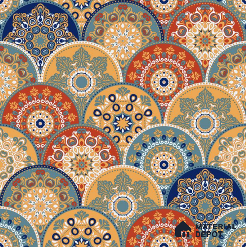 Moroccan Wall & Floor Tile TL 09109 146 1 ft x 1 ft Vitrified Carving Matte Finish - 9 mm | Suitable for Highlighter Wall, Kitchen Wall & Backsplash | Please Expect a Slight Variation of Pattern