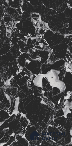 Black Stone  Tile TL 08765  Royal Cosmic Black 4 ft x 2 ft Vitrified Carving High Gloss Finish - 9 mm |  | Suitable for Living Room, Bedroom, Bathroom