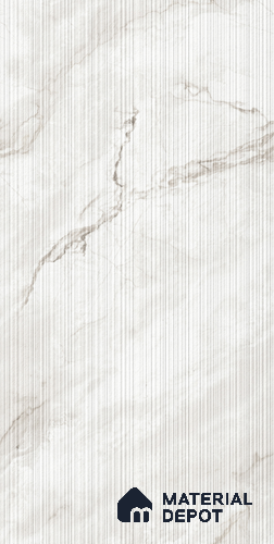 Grey Stone  Tile TL 08768 B  Royal Lucio Pearl Decor 4 ft x 2 ft Vitrified Carving Matte Finish - 9 mm |  | Suitable for Living Room, Bedroom, Bathroom