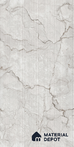 Grey Stone Tile TL 08769 D Royal Sanzio Grey Decor 4 ft x 2 ft Vitrified Carving Matte Finish - 9 mm | Suitable for Living Room, Bedroom, Bathroom