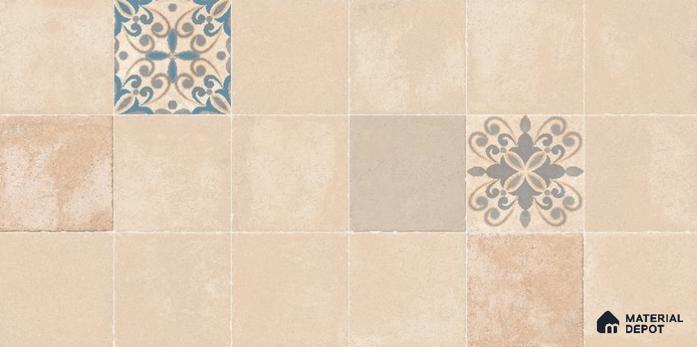 Beige Highlighter Wall Tile TL 08779 B  Marvel Ice Decor 4 ft x 2 ft Vitrified Carving Matte Finish - 9 mm | Suitable for Living Room, Bedroom, Bathroom