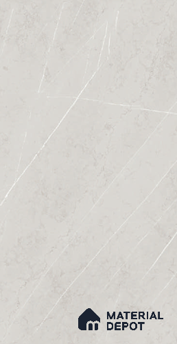 Silver Marble Wall & Floor Tile TL 10252 Clazzy Bianco 5.2 ft x 2.6 ft Vitrified High Gloss Finish - 9 mm