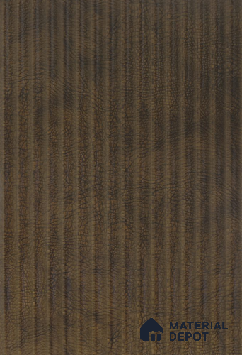 Leather Fluted 1D 05457 Ridgewood 8 ft x 4 ft High Gloss Finish Acrylic Laminate - 3 mm | Suitable for TV Unit,Wardrobe, Kitchen Cabinets
