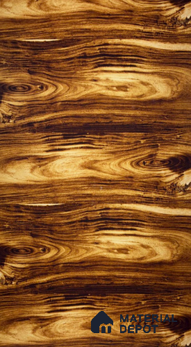 Wooden Look African Blackwood 8 ft x 4 ft PU Finish PVC Laminate - 1.5 mm | Suitable for TV Unit, Wardrobe, Kitchen Cabinets