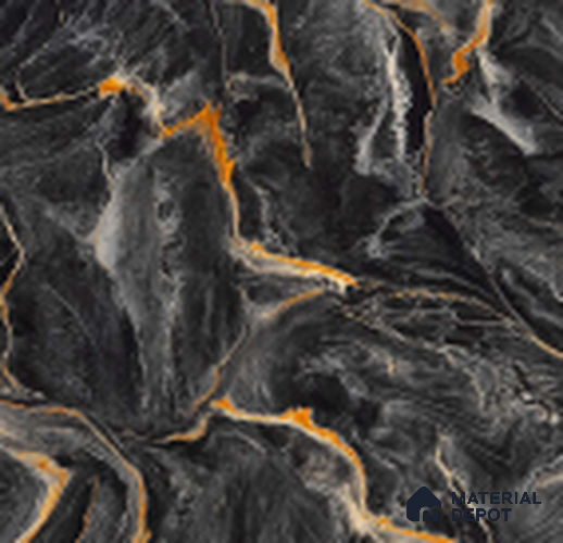 Black Metallic Decorative Wall Panel PN 03928 8 ft x 2 ft Charcoal Panel - 4 mm | Suitable for Feature Wall, TV Unit & Living Room | Width is Subjected to 5% Variation