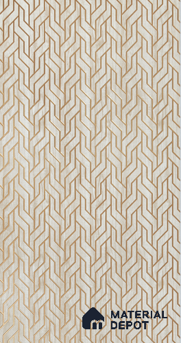Brown Patterned Look Charcoal Decorative Wall Panel PN 00375 B 8 ft x 2 ft - 4 mm | Suitable for Feature Wall, TV Unit & Living Room | Width is Subjected to 5% Variation