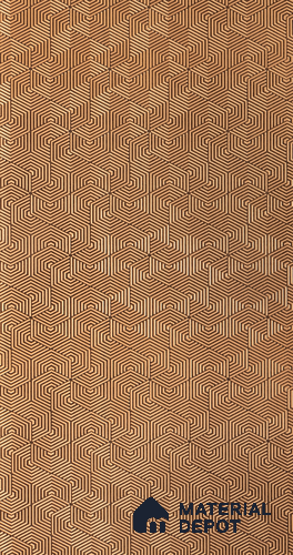 Brown Patterned Look Charcoal Decorative Wall Panel PN 00362 B 8 ft x 2 ft - 4 mm | Suitable for Feature Wall, TV Unit & Living Room | Width is Subjected to 5% Variation