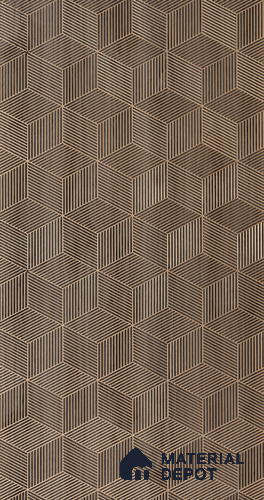 Brown Patterned Look Charcoal Decorative Wall Panel PN 00373 C 8 ft x 2 ft - 4 mm | Suitable for Feature Wall, TV Unit & Living Room | Width is Subjected to 5% Variation