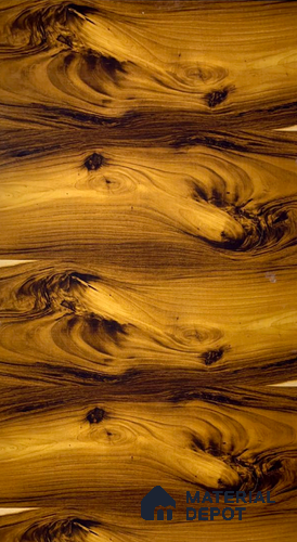 Wooden Look Choco Milano 8 ft x 4 ft PU Finish PVC Laminate - 1.5 mm | Suitable for TV Unit, Wardrobe, Kitchen Cabinets