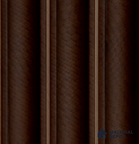 Brown Patterned Louver PN 04072 9.5 ft x 4.9 inch Charcoal Panel - 12 mm | Suitable for Feature Wall, TV Unit & Living Room | Width is Subjected to 5% Variation