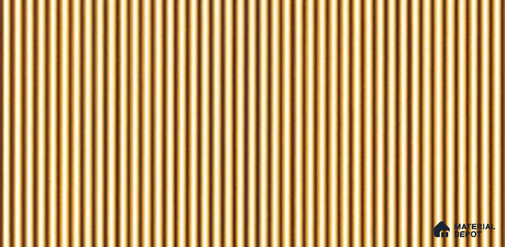 Brown Plain Colour Louver PN 03886 9.5 ft x 6 inch Charcoal Panel - 10 mm | Suitable for Feature Wall, TV Unit & Living Room | Width is Subjected to 5% Variation