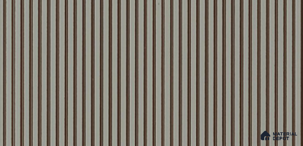 Grey Plain Colour Louver PN 03853 9.5 ft x 6 inch Charcoal Panel - 10 mm | Suitable for Feature Wall, TV Unit & Living Room | Width is Subjected to 5% Variation