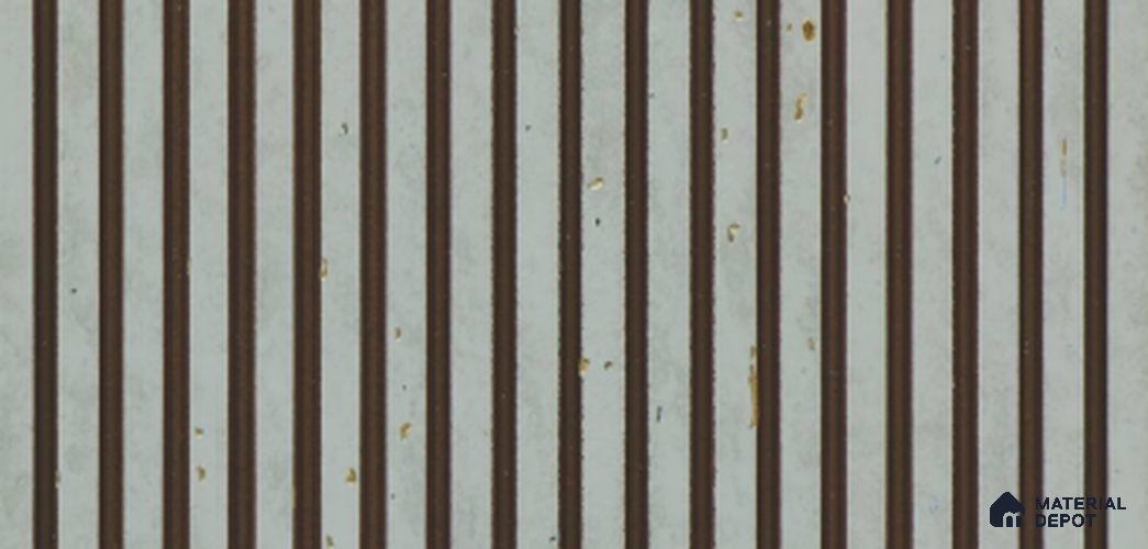 Grey Plain Colour Louver PN 03860 9.5 ft x 6 inch Charcoal Panel - 10 mm | Suitable for Feature Wall, TV Unit & Living Room | Width is Subjected to 5% Variation