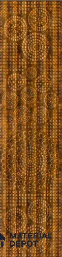 Brown Patterned Look Metal Decorative Wall Panel PN 04741 8 ft x 2 ft - 1.5 mm | Suitable for Feature Wall, TV Unit & Living Room | Width is Subjected to 5% Variation